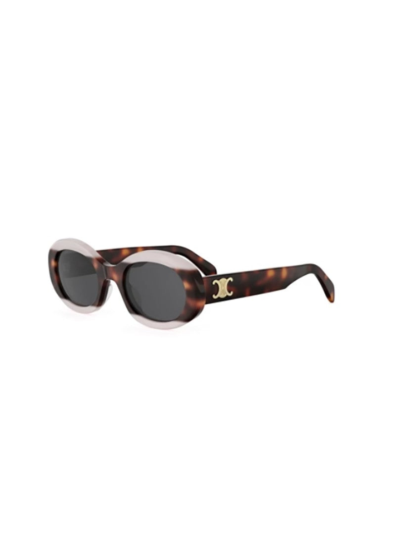 Celine Tortoiseshell Cl40194u Oval Gold Sunglasses