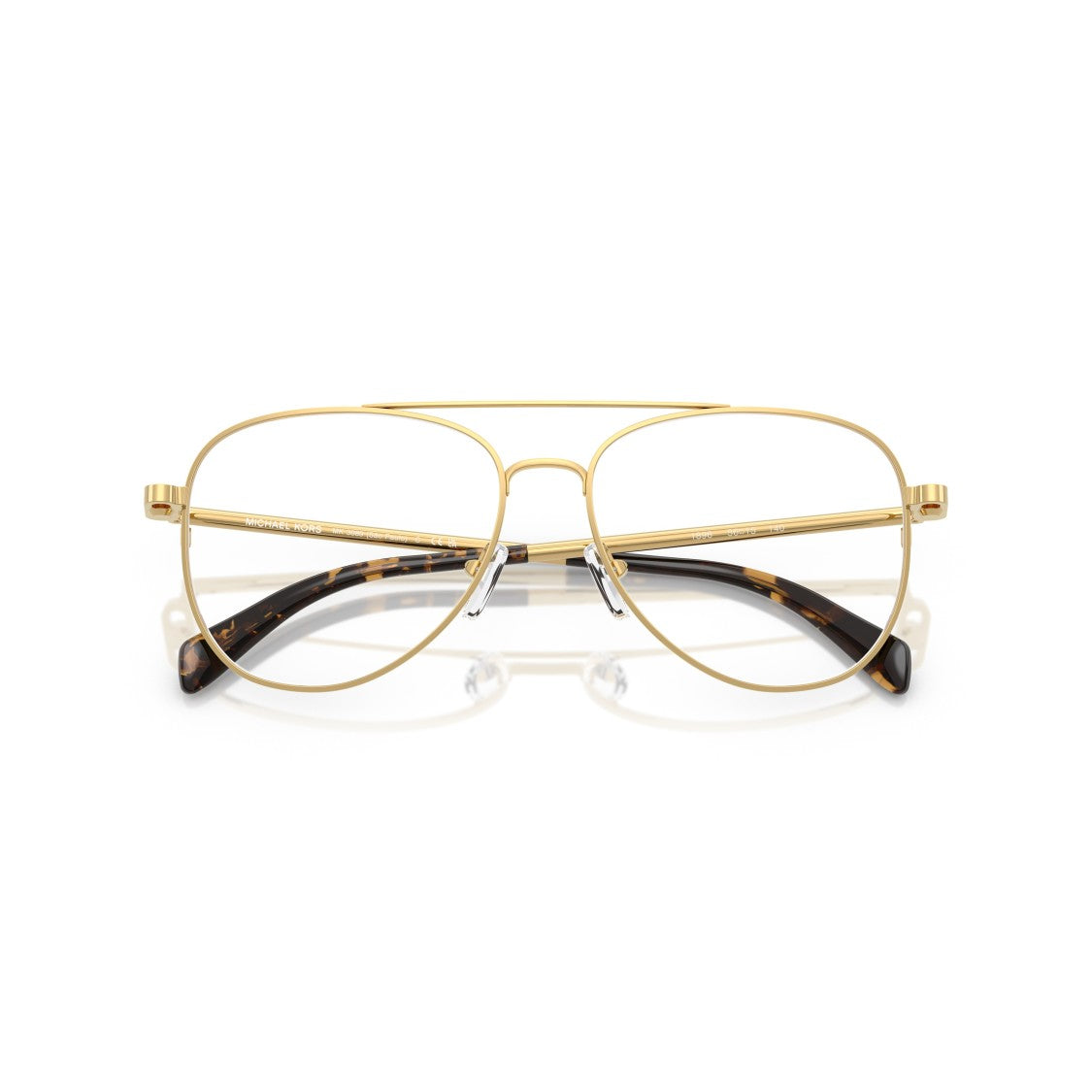 Michael Kors 0Mk3089 Aviator Sunglasses With Gold-Tone Frame And Tortoiseshell Tips