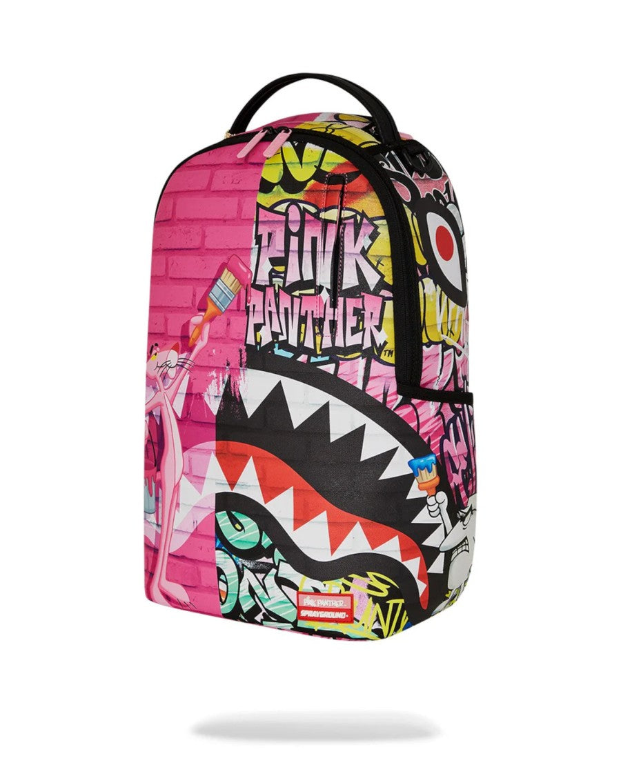 Sprayground Vibrant Graffiti-Inspired Backpack With Velvet-Lined Compartments