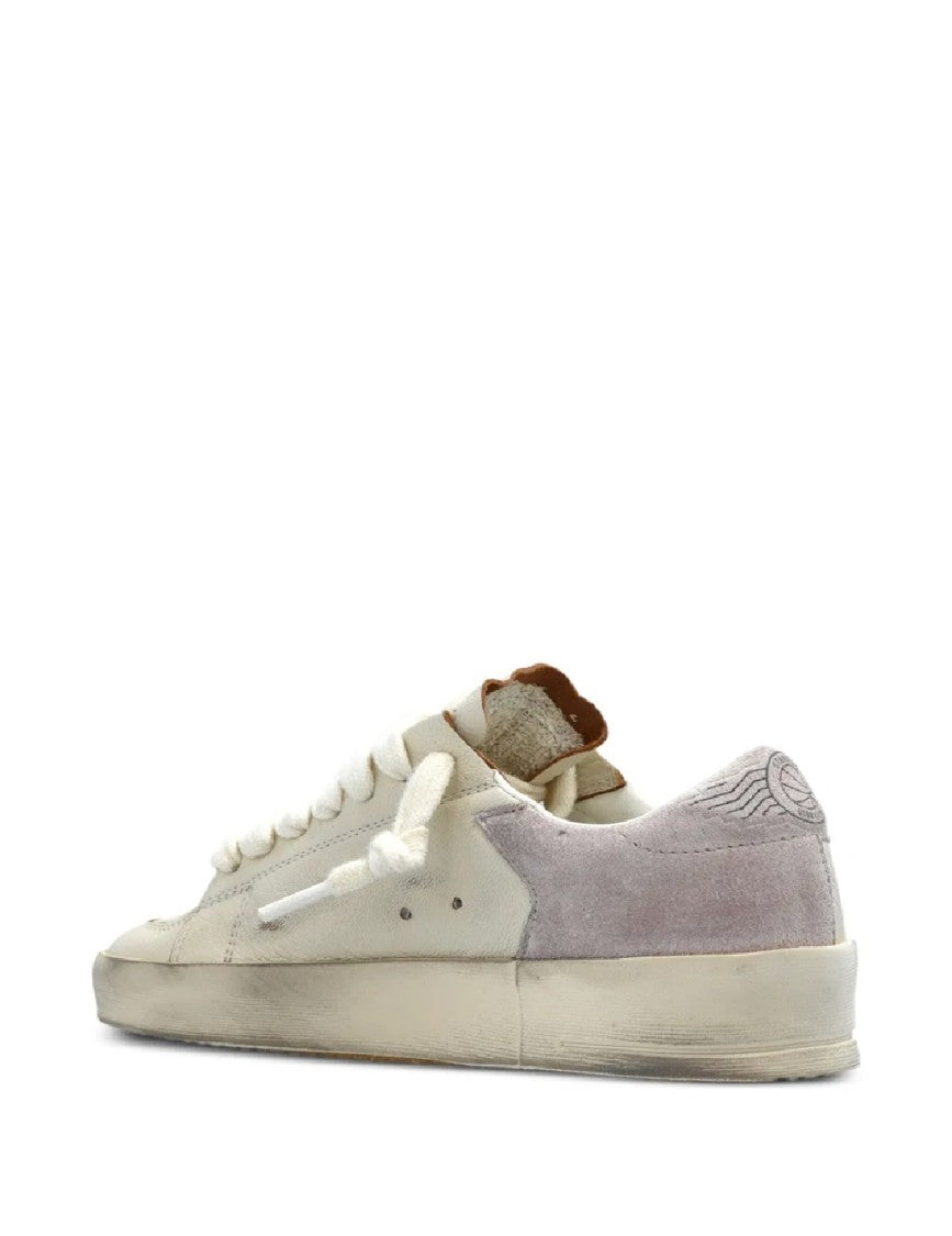 Golden Goose Vintage-Inspired Distressed Sneakers With Prominent Star Detail