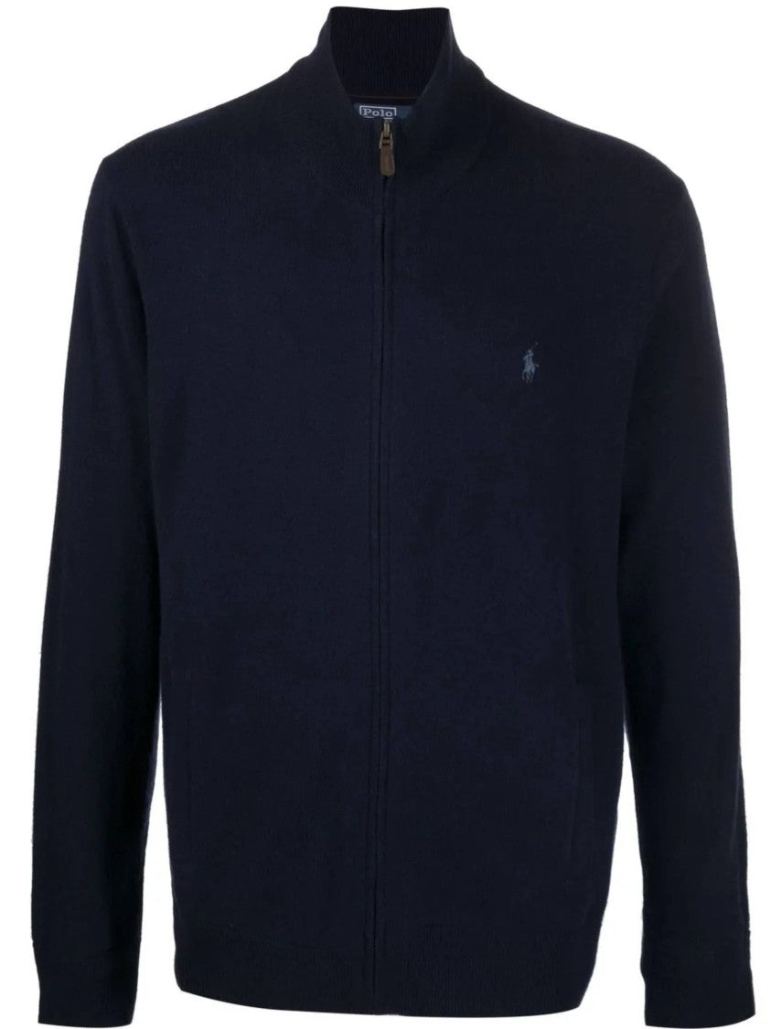 Polo Ralph Lauren Full Zip Jacket With High Collar And Minimalist Design