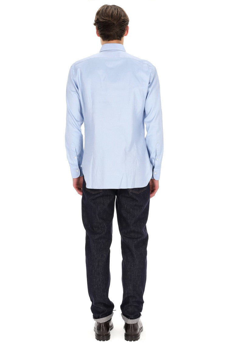 Barba Culto Line Oxford Button-Down Tailored Shirt