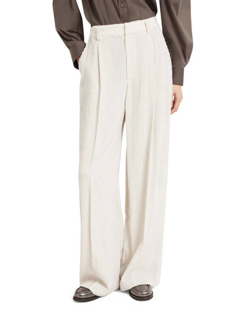 Brunello Cucinelli Wide-Leg Trousers With High Waist