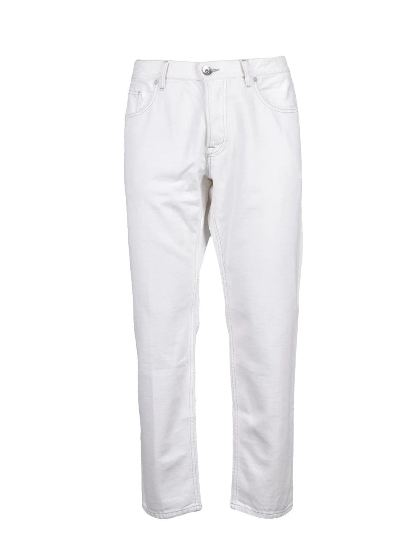 Eleventy White Cotton Jeans