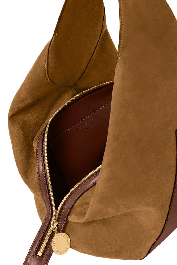 Stella Mccartney Brandy Appaloosa Soft Medium Faux Suede Bucket Bag