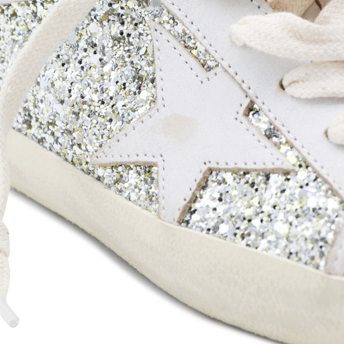 Golden Goose White Leather Platinum Star Sneakers