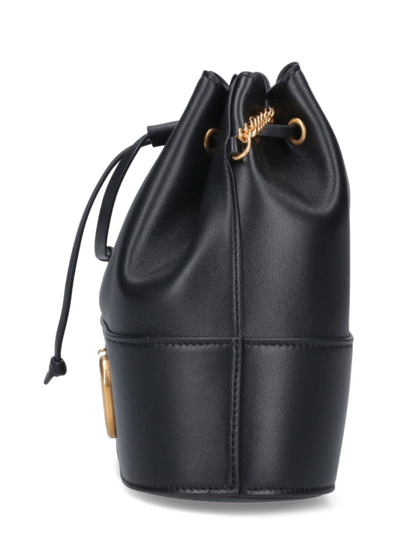 Valentino Garavani Mini Bucket Bag "Vlogo Signature" – Black