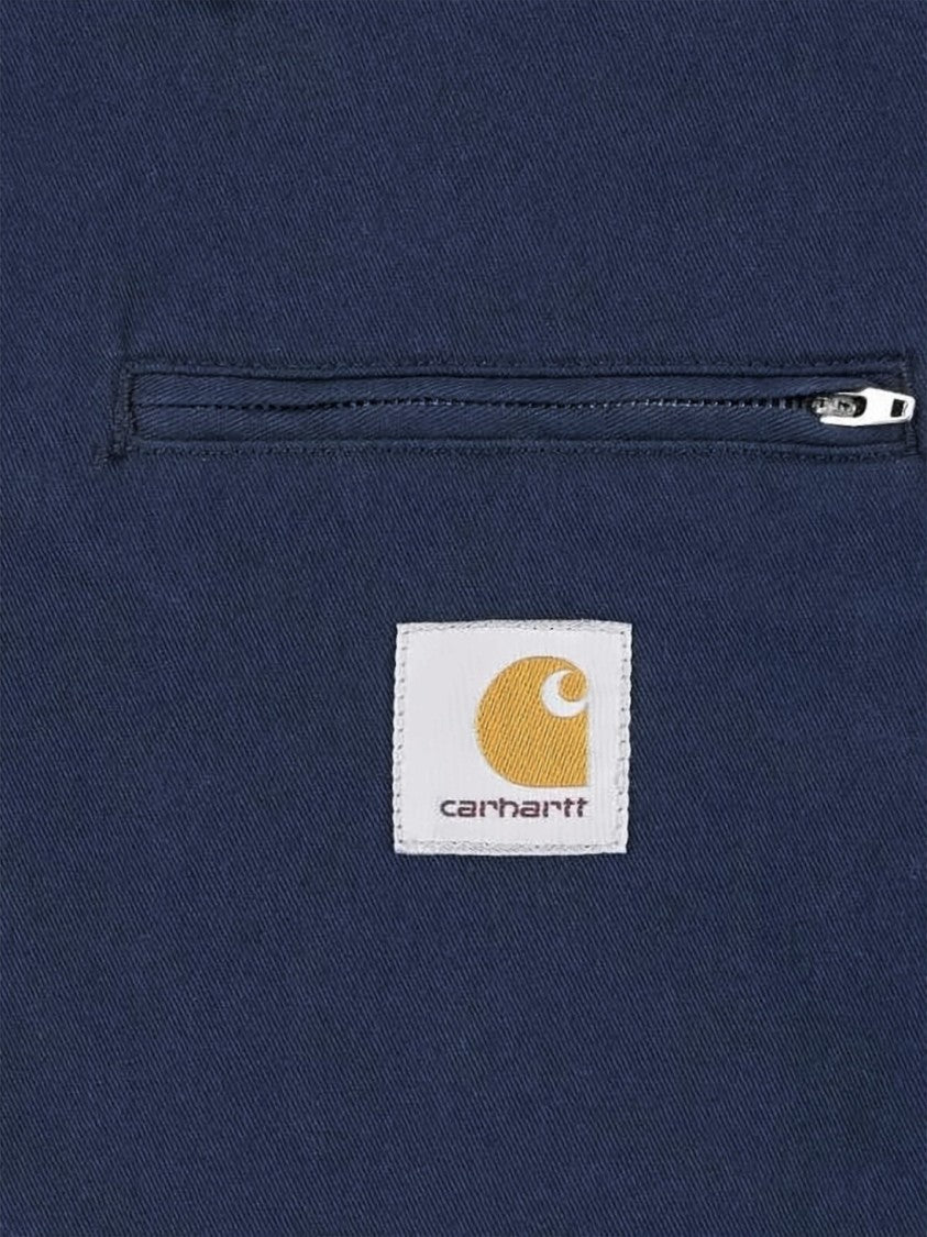Carhartt Wip Cropped Boxy Blue Jacket With Contrasting Collar