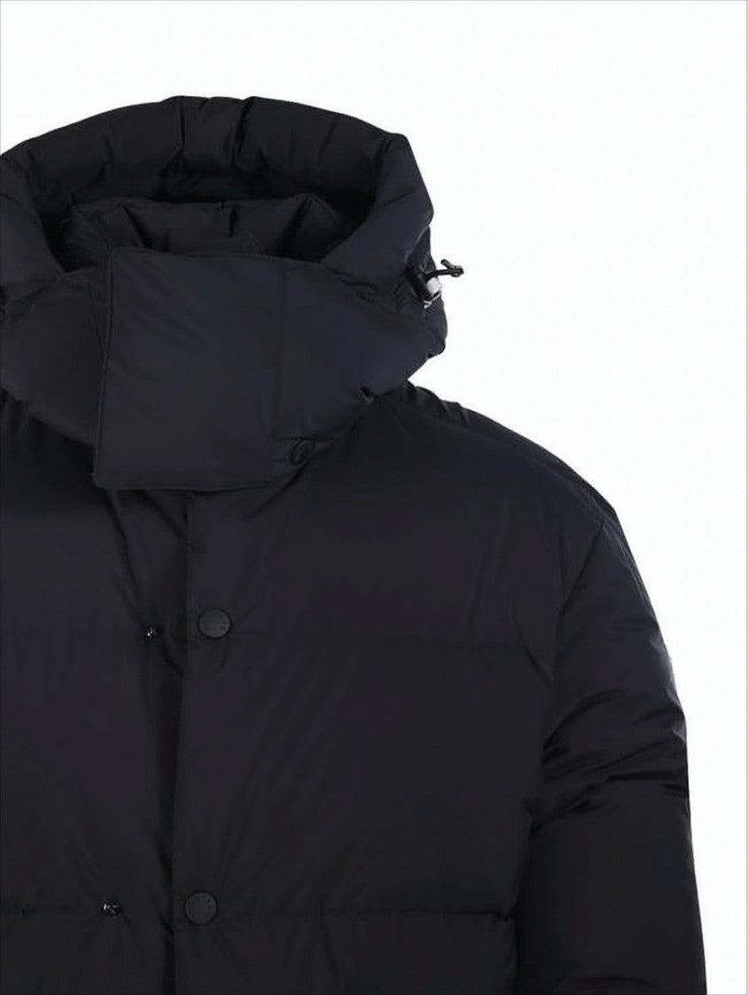 Moncler Quilted Down Jacket With High Collar