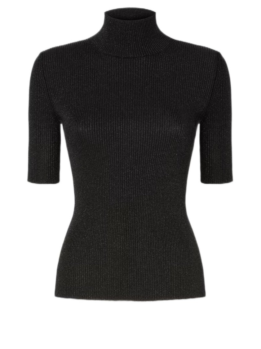Missoni Short-Sleeved Turtleneck With Lamé Thread Detail