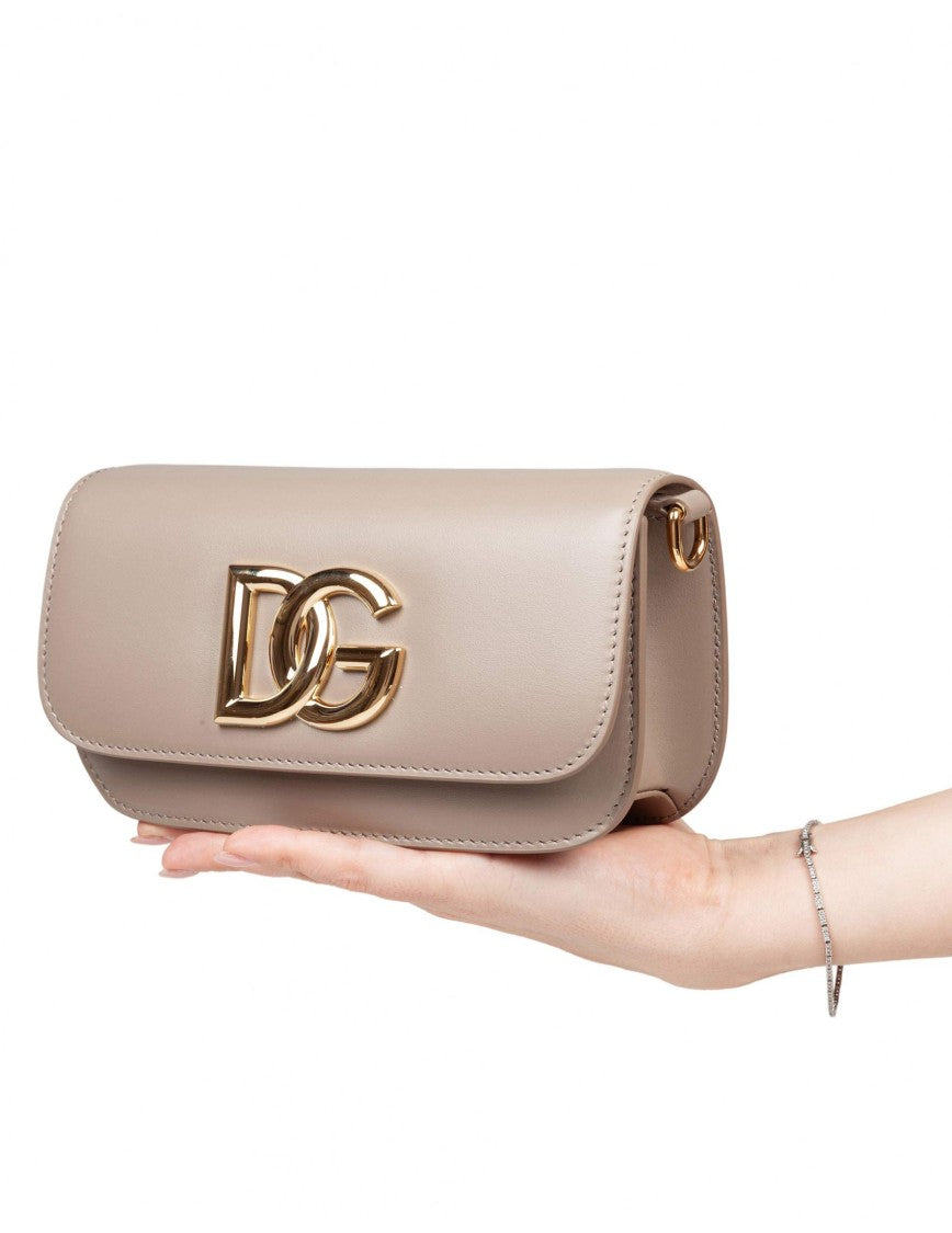 Dolce & Gabbana 3.5" Leather Crossbody Bag