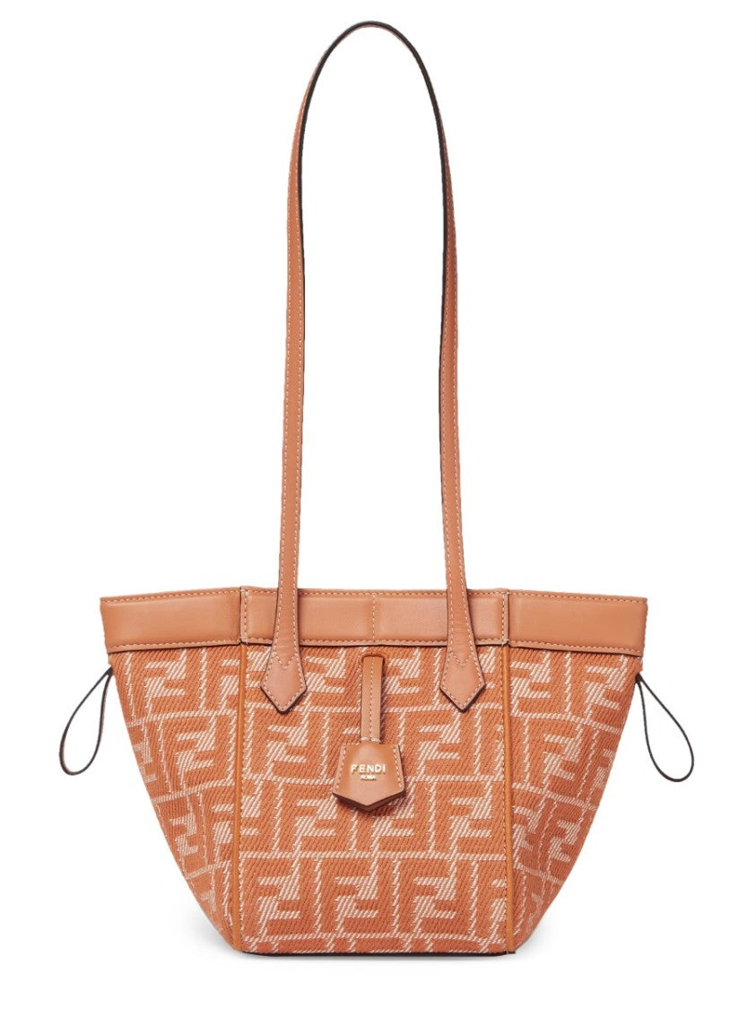 Fendi Mini Origami-Design Bag With Leather Accents