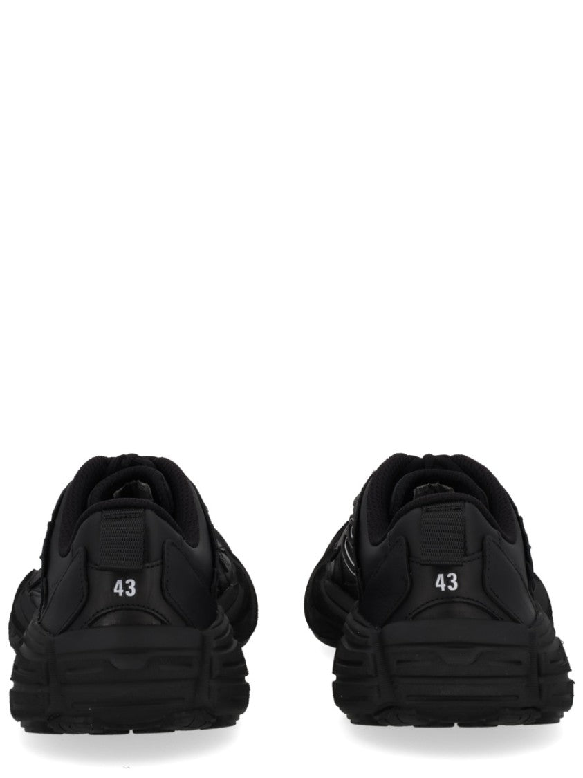 Balenciaga Monday Shoe Streamlined Leather Sneakers