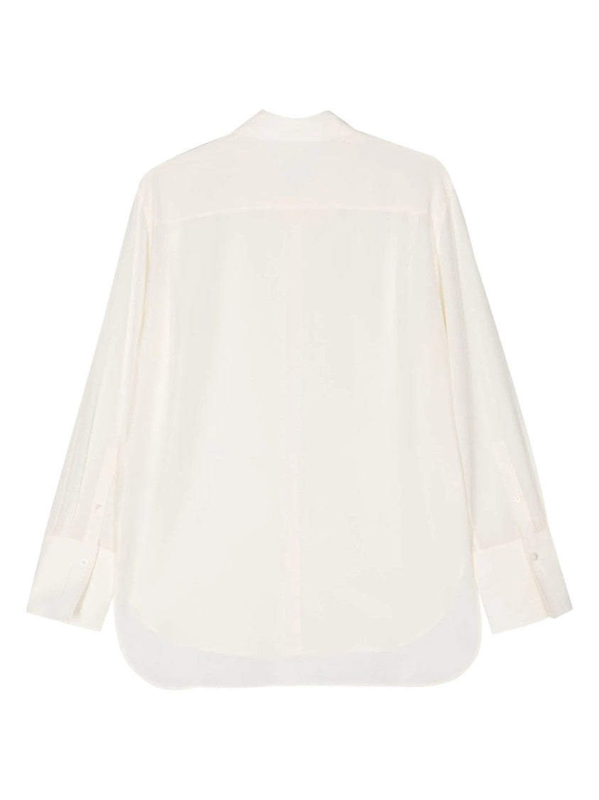 Joseph Long Sleeve Silk Blouse With Button-Down Design