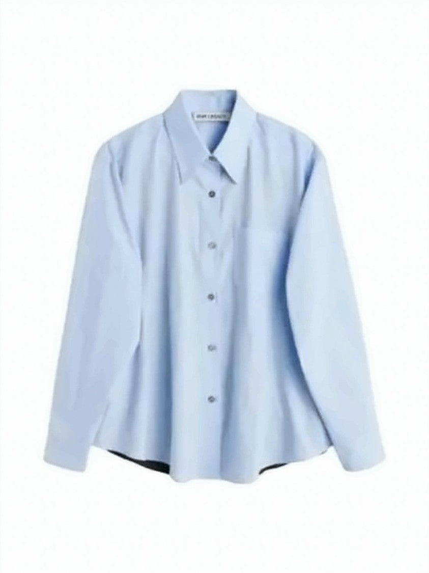Our Legacy Light Blue Stripe Detail Button-Down Shirt
