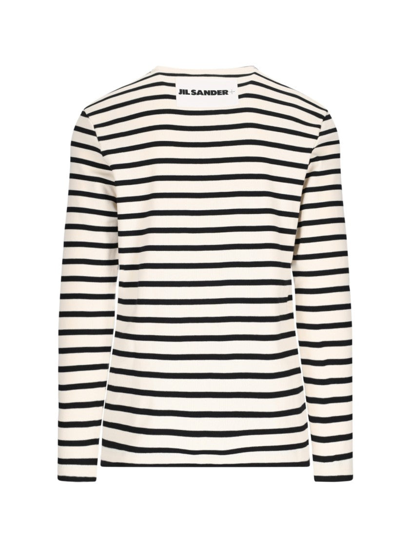 Jil Sander Striped T-Shirt – Ivory