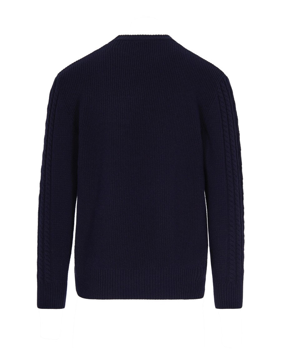 Paolo Pecora Blue Wool Sweater