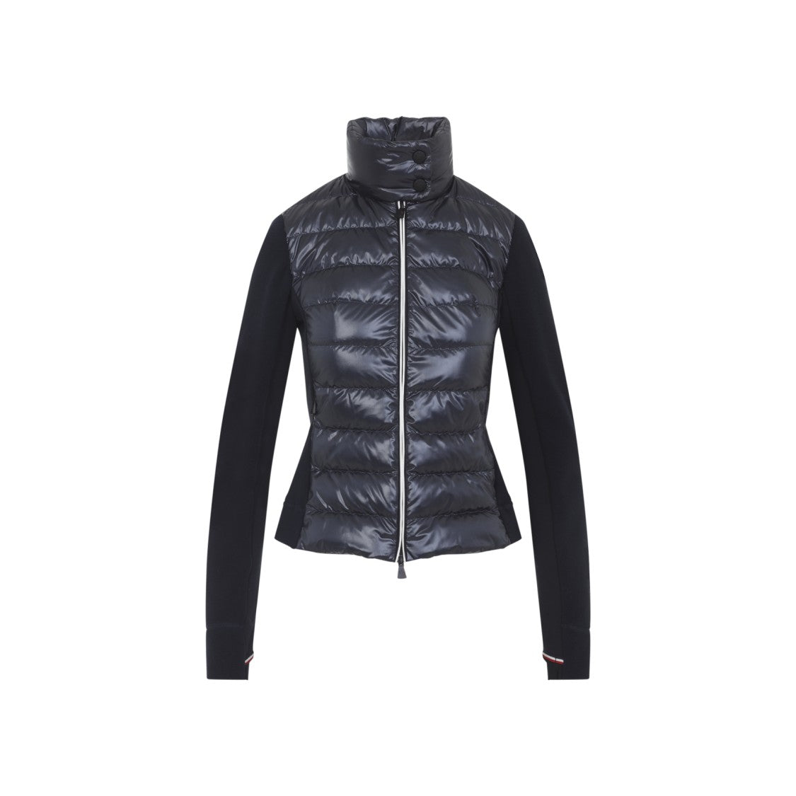 Moncler Grenoble Quilted High Collar Feather Down Jacket