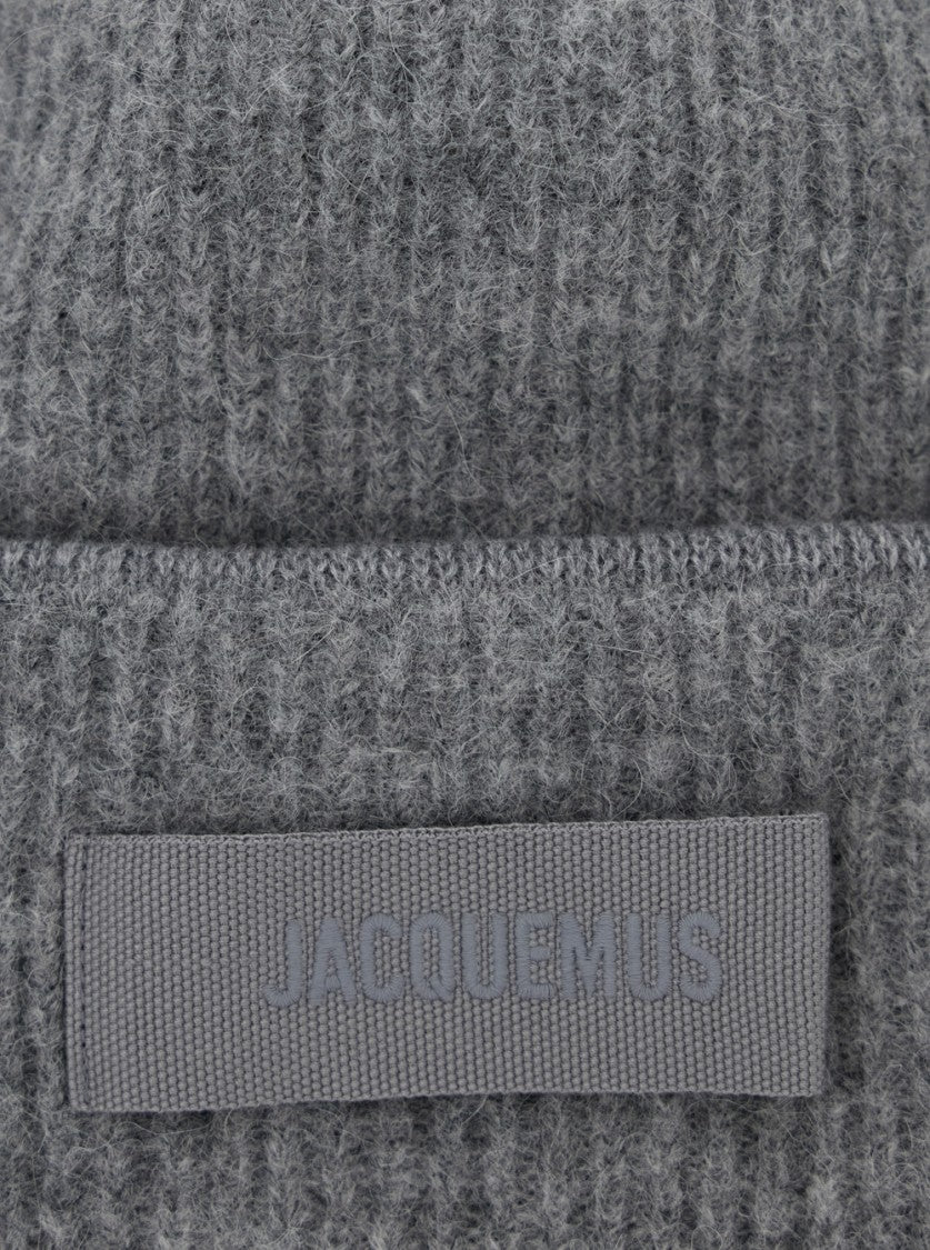 Jacquemus Grey 'Le Bonnet Gros Grain'