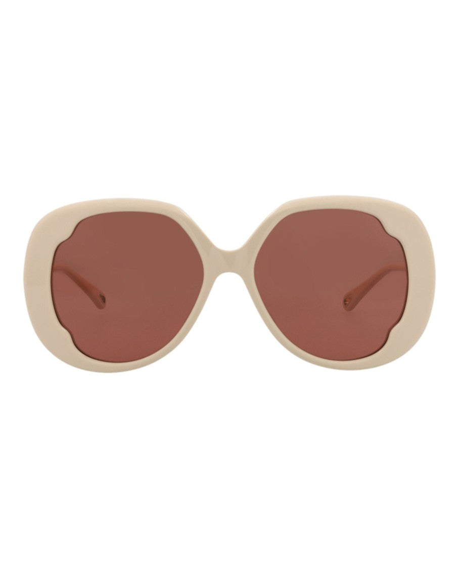 Chloé Round-Frame Recycled Acetate Sunglasses