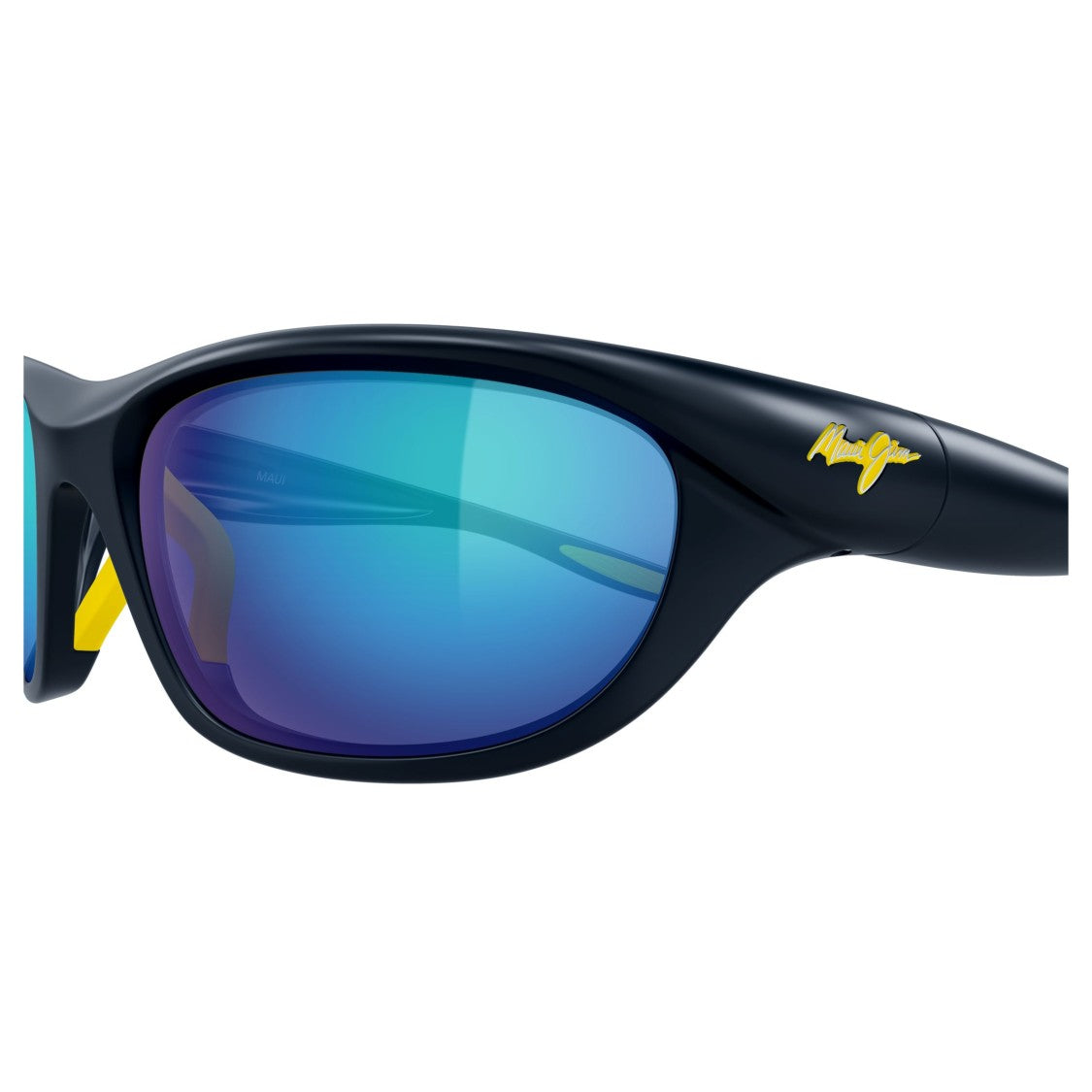 Maui Jim Haulani Wraparound Sunglasses With Gradient Reflective Lenses