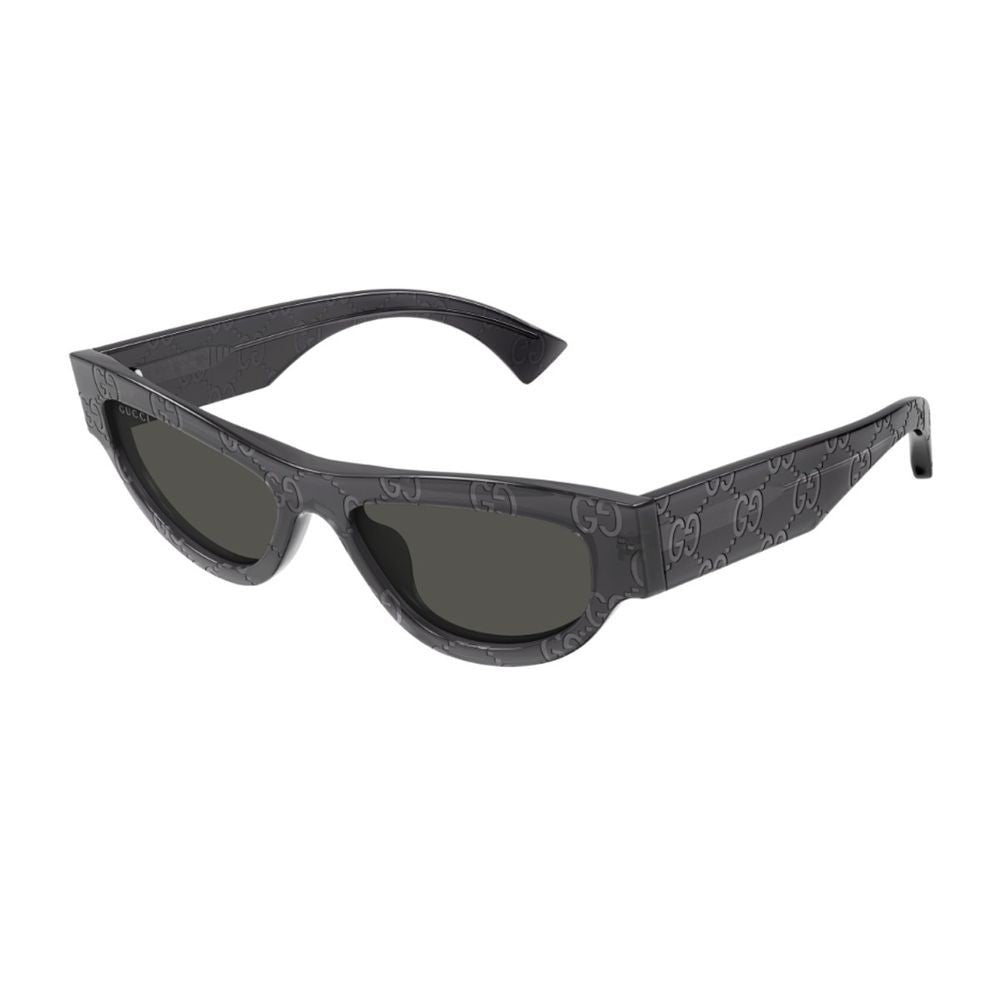 Gucci Gg1834s Linea Name Of Brand Cat-Eye Sunglasses In Grey Recycled Acetate
