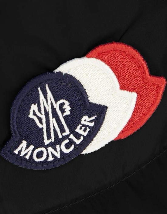 Moncler Black Lightweight Polyamide Shorts With Adjustable Waist