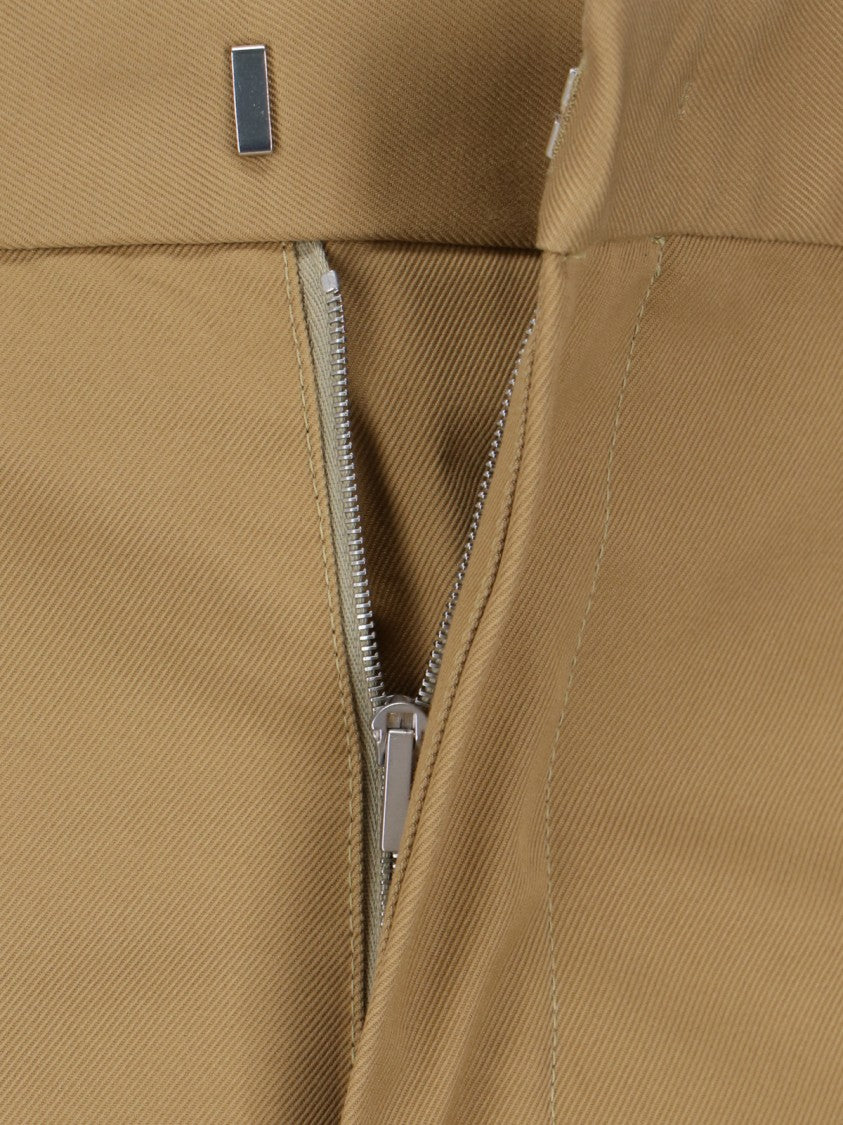 Jil Sander Beige Straight-Leg Pants