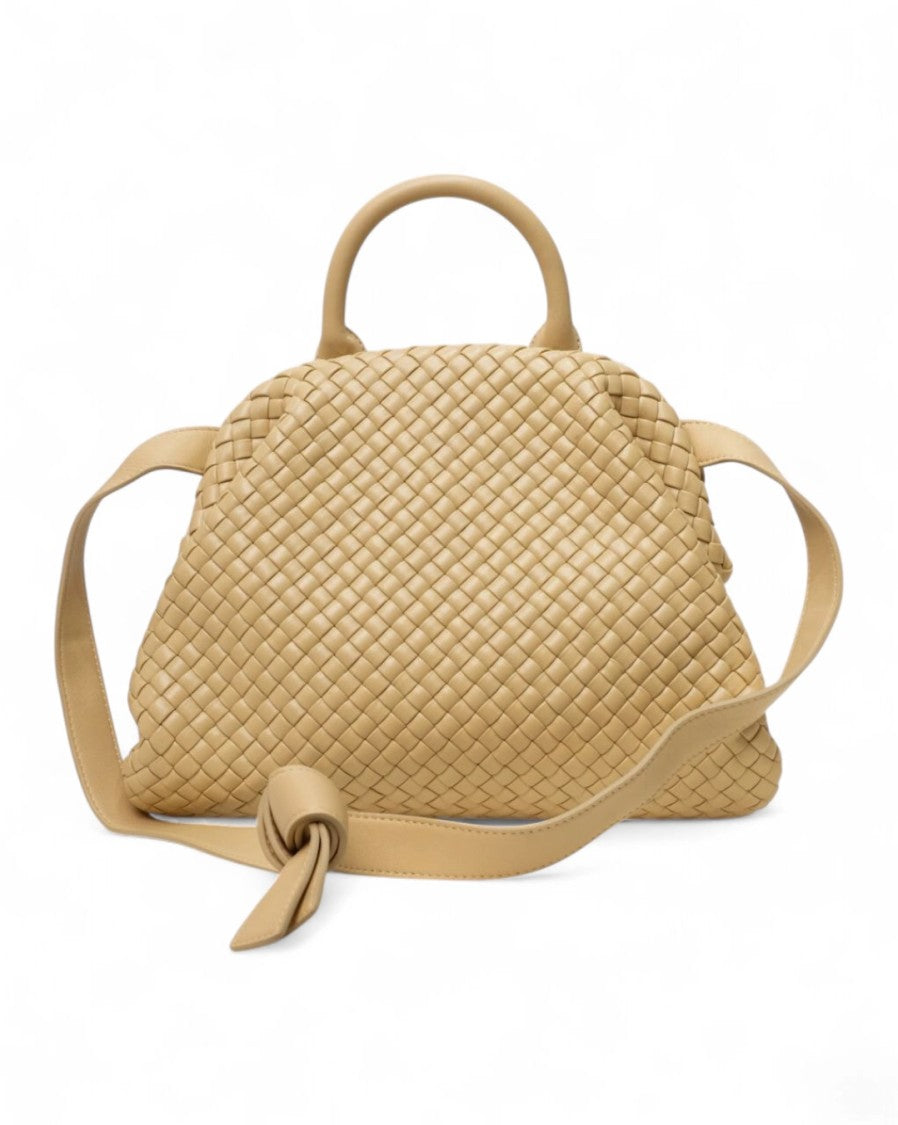 Bottega Veneta Medium Beige Braided Handle