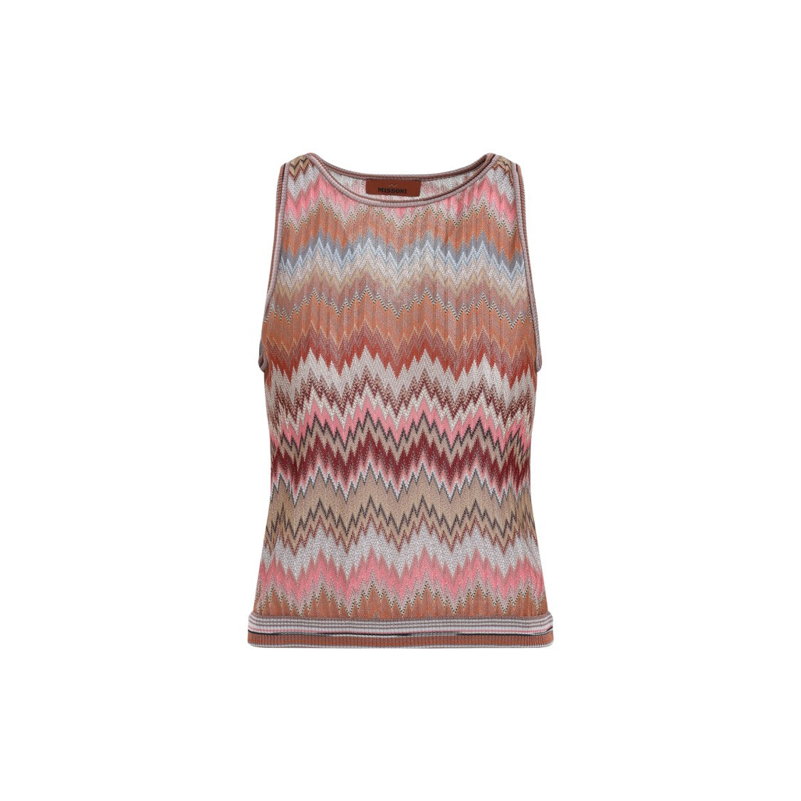 Missoni Pink And Rust Viscose Top