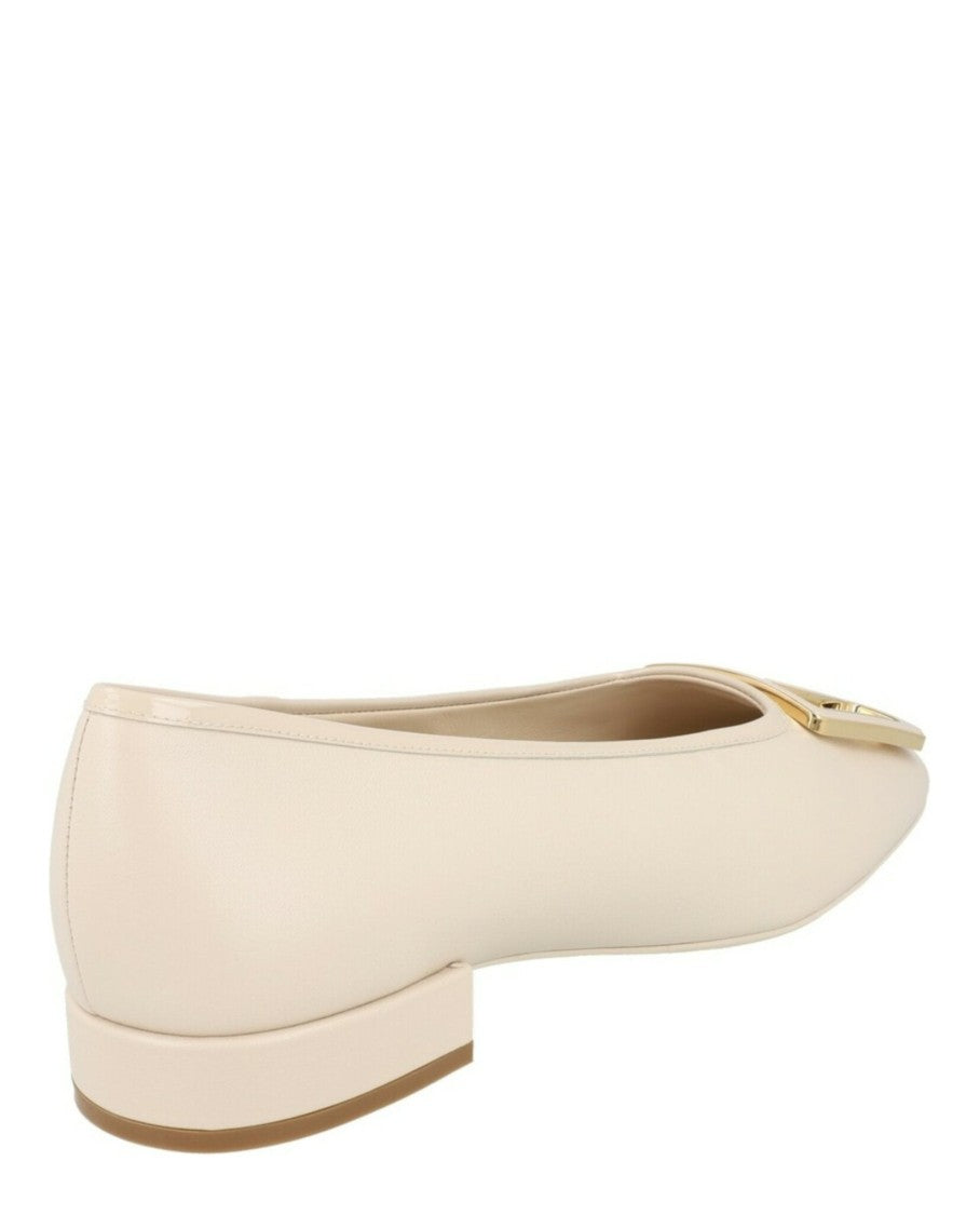 Ferragamo Myrna Patent Leather Ballet Flats - Narrow Width