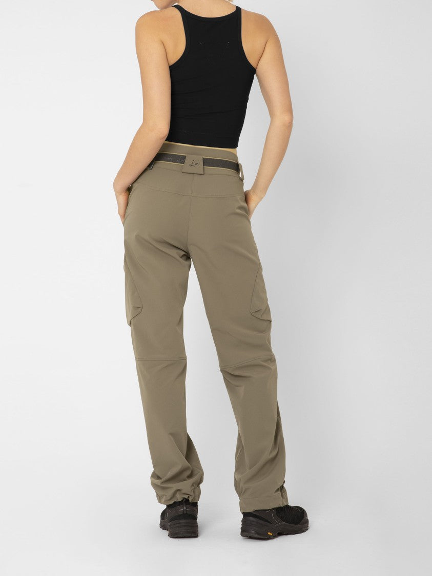 Lamunt Brown Serena Travel High-Waist Straight Pants