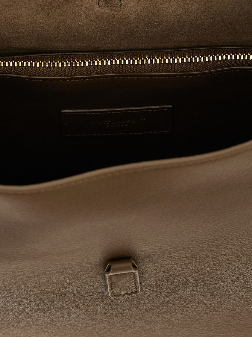 Saint Laurent Small Hammered Leather Shoulder Bag