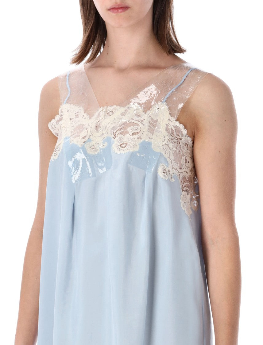 Maison Margiela Light Blue Tape Mini Slip Dres