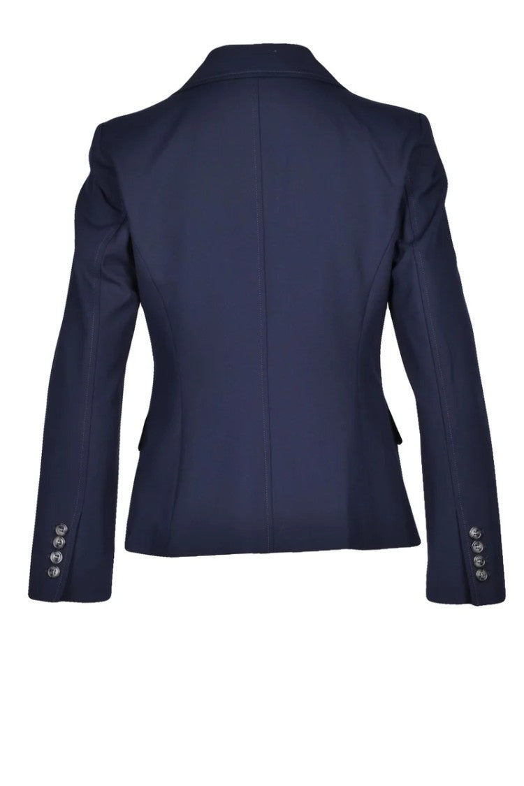 Marella Double-Breasted Bolero Jacket - Blue