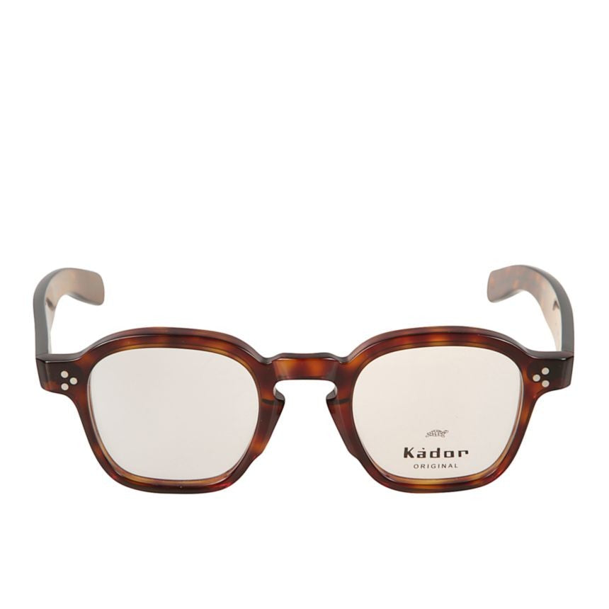 Kador Duka Tortoiseshell Square Frame Sunglasses With Metallic Accents
