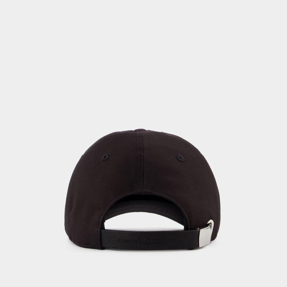 Alexander Mcqueen Stacked Cap - Cotton - Black