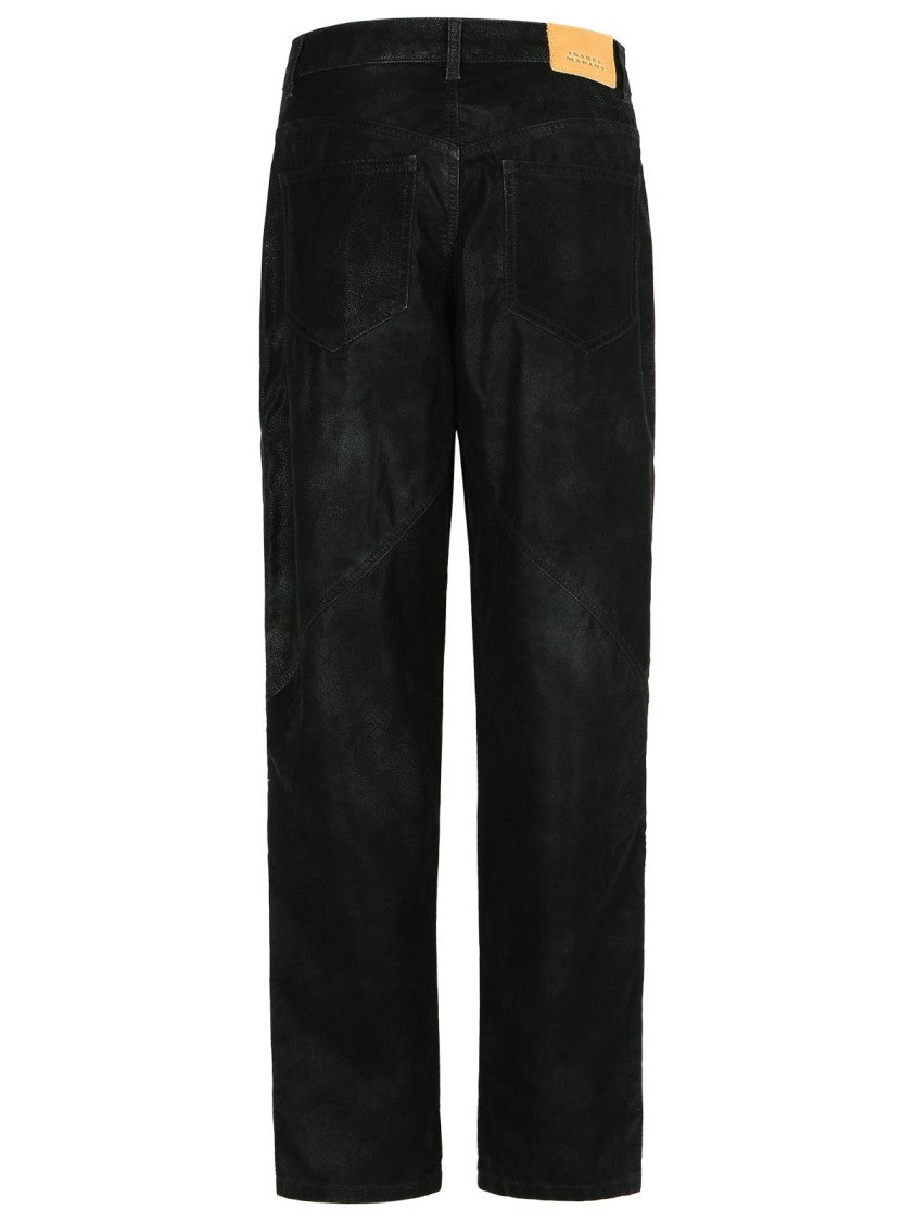 Isabel Marant Étoile Kelvina' Black Faux Leather Pants
