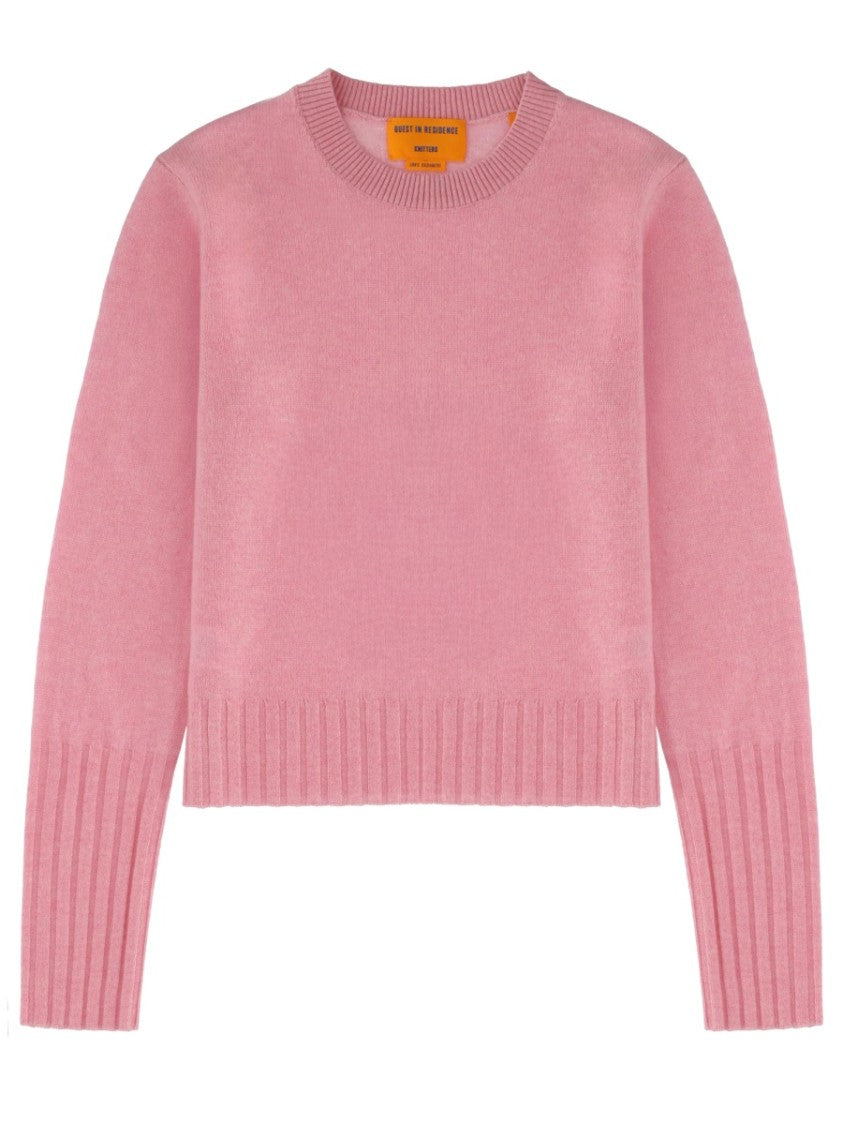 Guest In Residence Shrunken Crew Cropped Cashmere Sweater