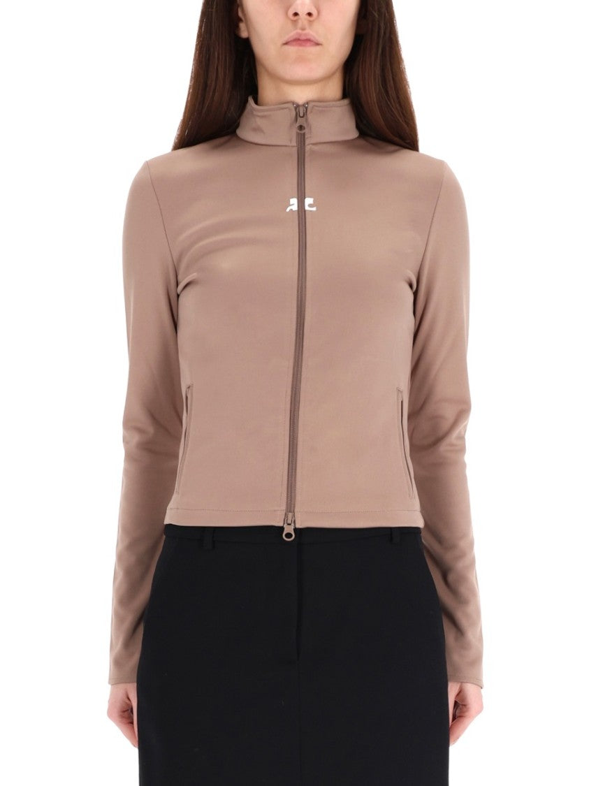Courrèges Biker Cropped Slim Jacket