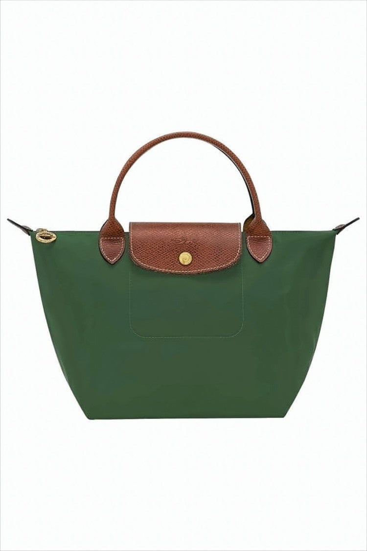 Longchamp Structured Deep Green Tote Bag