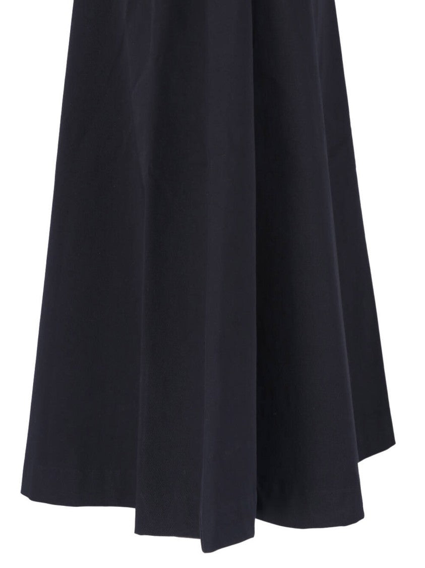 Matteau Black A-Line Wrap-Style Skirt