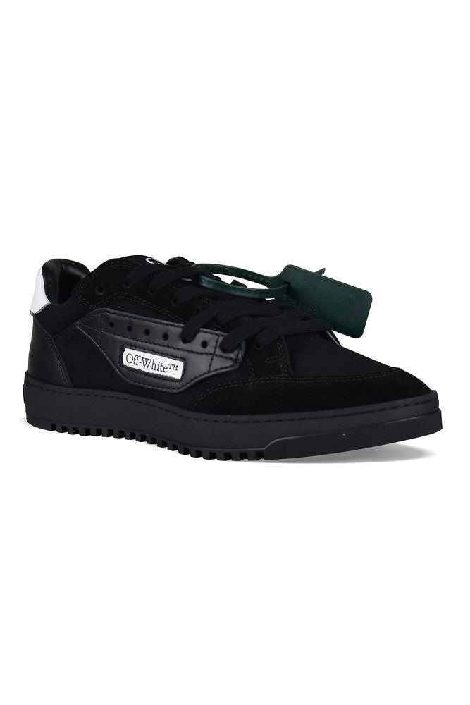 Off-White Low-Top Sneakers With Suede, Leather