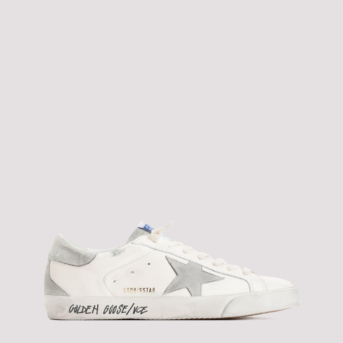 Golden Goose Superstar White Ice Grey Lamb Leather Sneakers