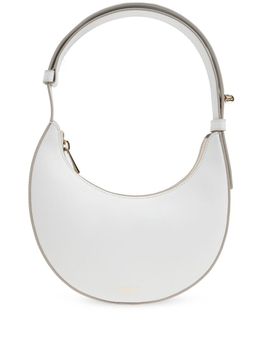 Furla Crescent-Shaped White Furla Bag