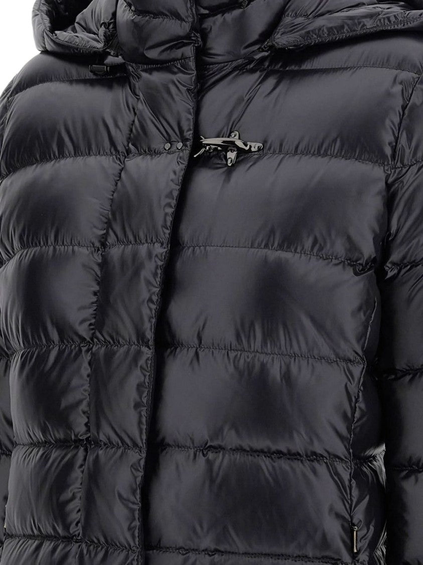 Fay Quilted Down Jacket With High Collar