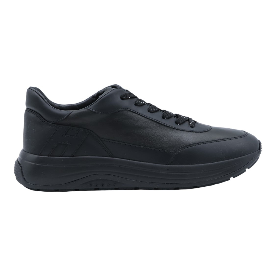 Hogan Matte Finish Minimalist Sneakers With Cushioned Sole