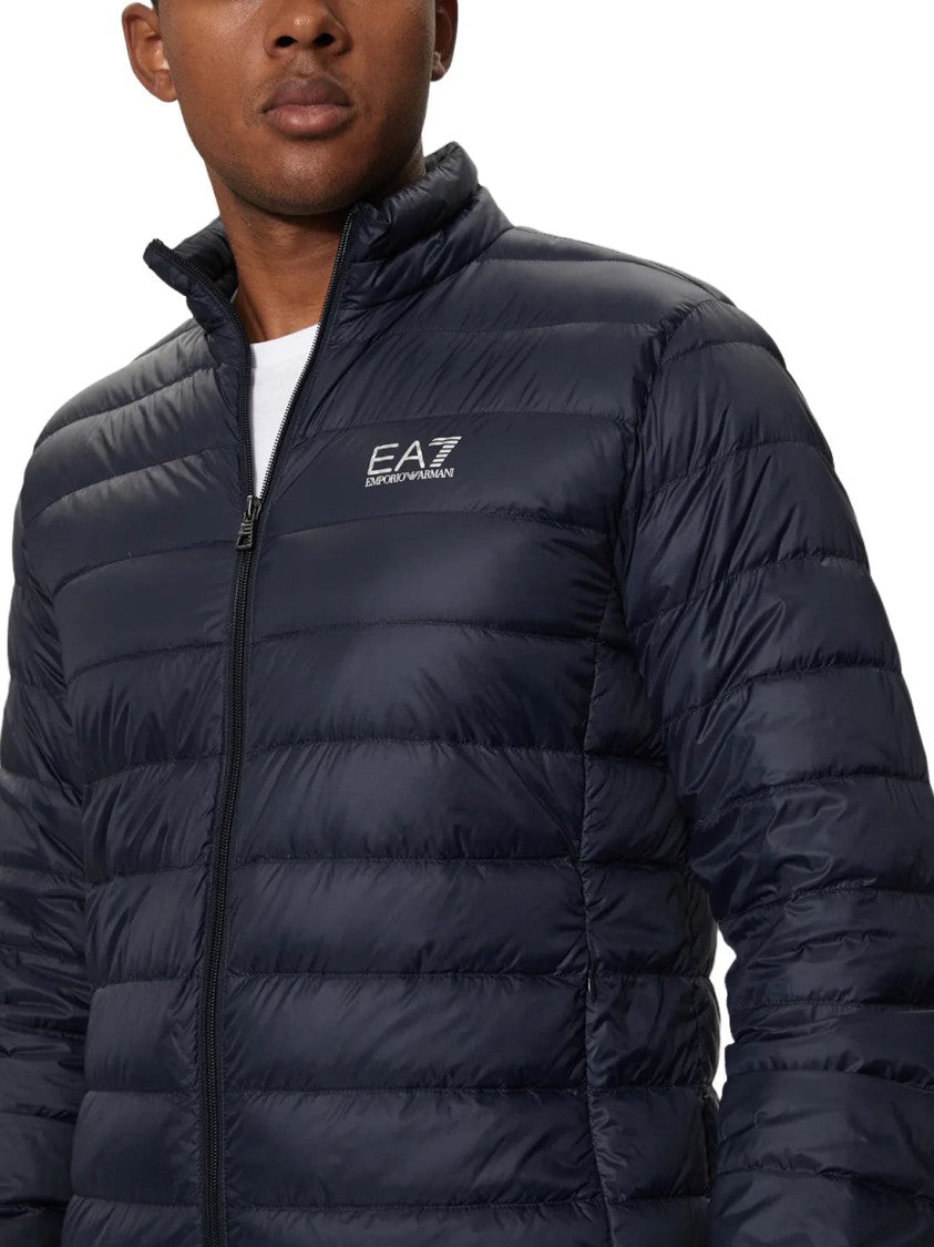 Emporio Armani Packable Down Jacket With Goose Down Padding And Standing Collar