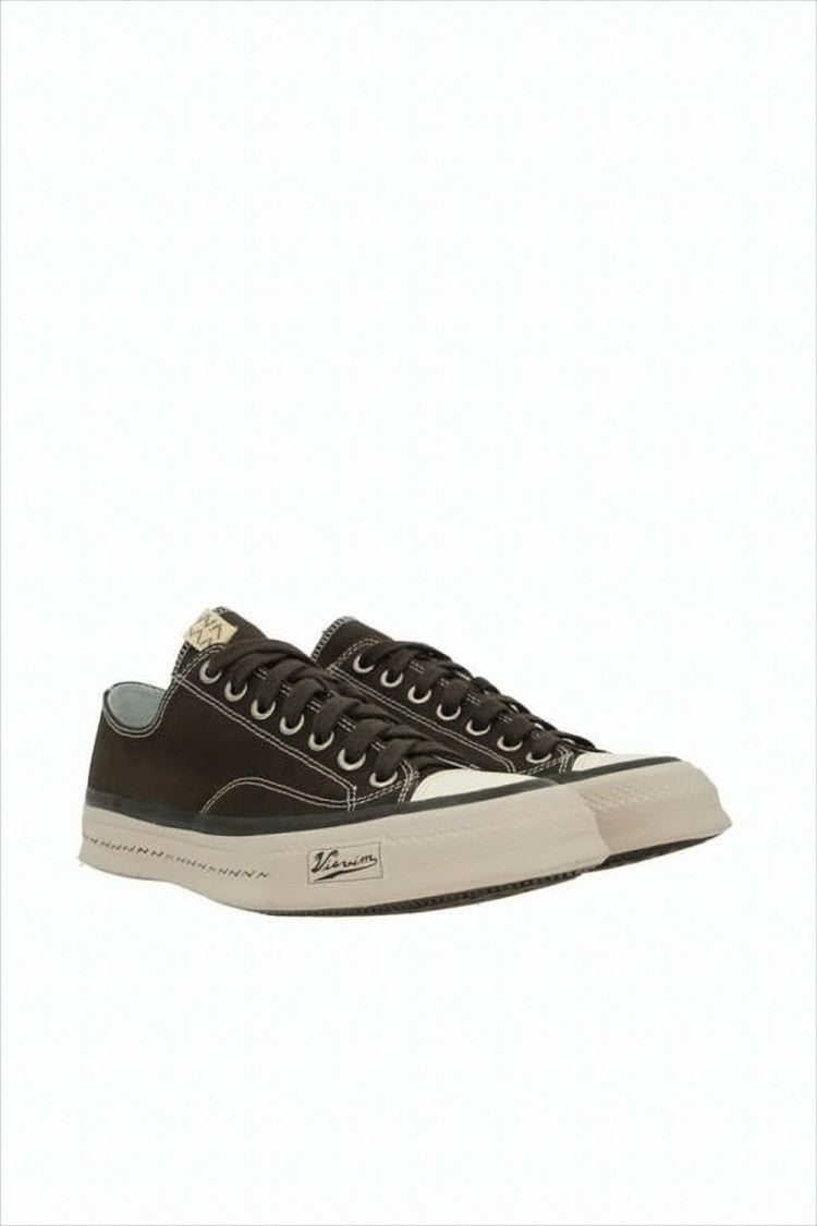 Visvim Low-Top Sneakers With Dark Cotton Upper