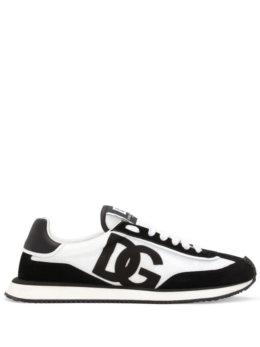 Dolce & Gabbana Soft Suede Sneakers With Bold Logo